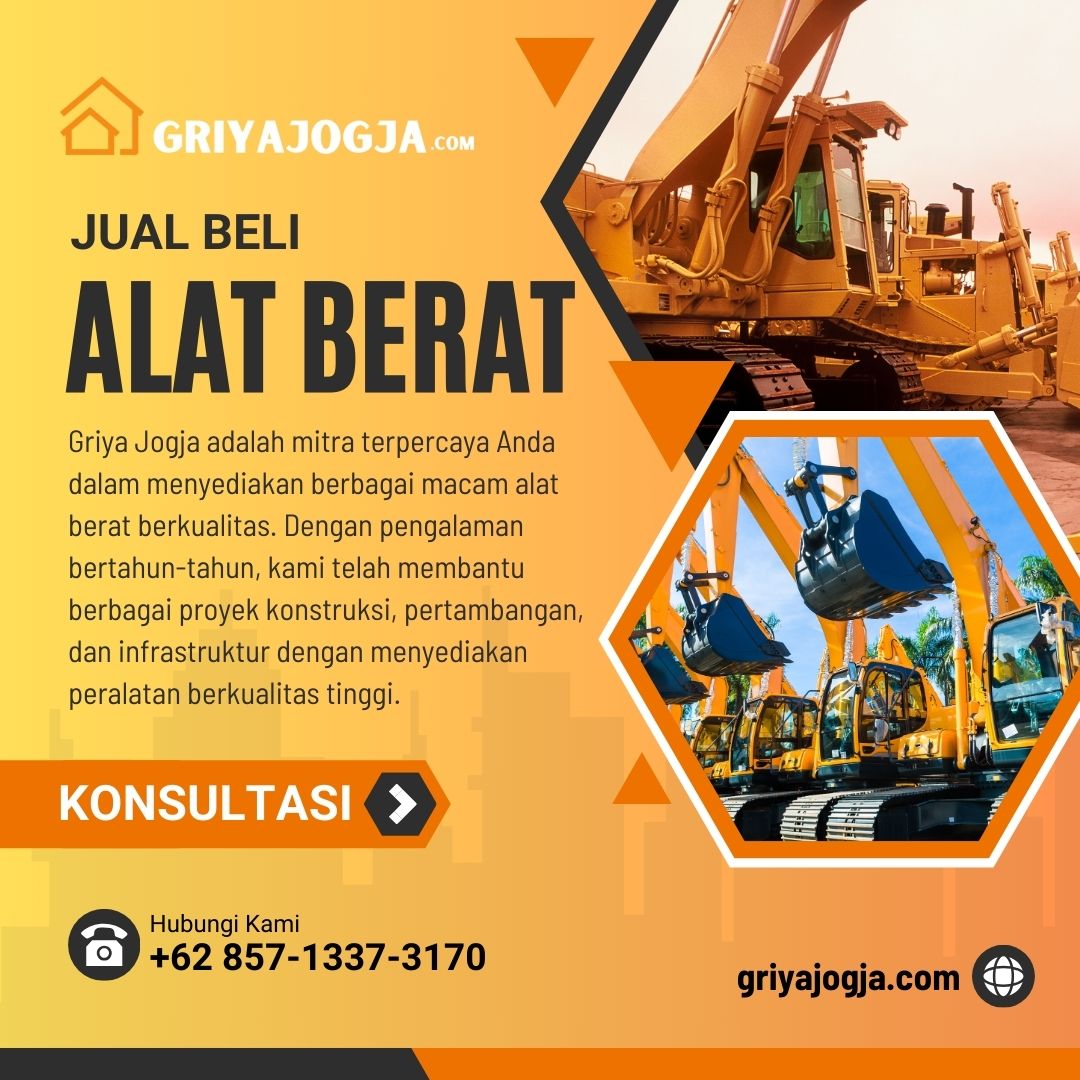 Jual Alat Berat Berkualitas Berbagai Jenis & Merk - GriyaJogja.com